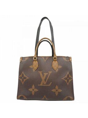 Louis Vuitton Tote Monogram Giant Reverse On The Go Brown 2-Way